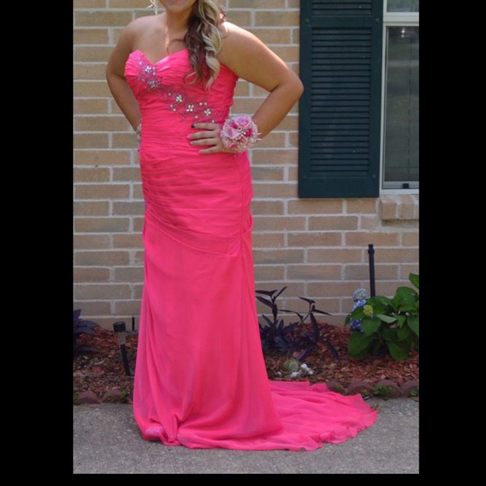 Prom Dress - corseted back allows for size variety